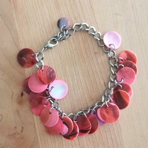 New bracelet dangling coral seashells